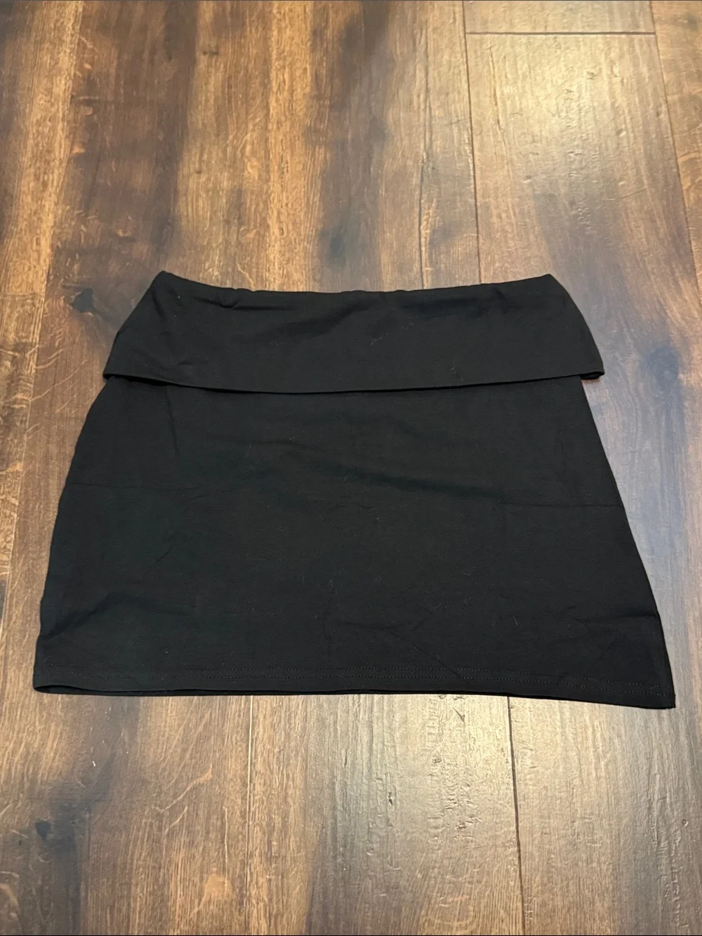 Classic Black Stretch Women's Mini Skirt - Sleek Everyday Style Size S